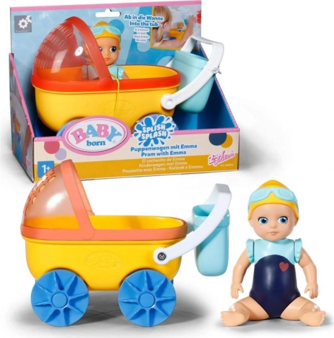 Splish Splash babakocsi BABY born Emma babával