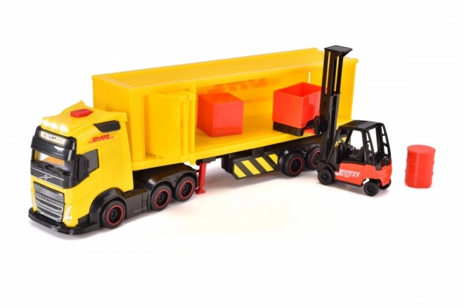 Pótkocsis teherautó dhl 35 cm Dickie Toys