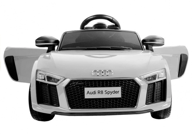 Elektromos Audi R8 Spyder gyerekautó fehér