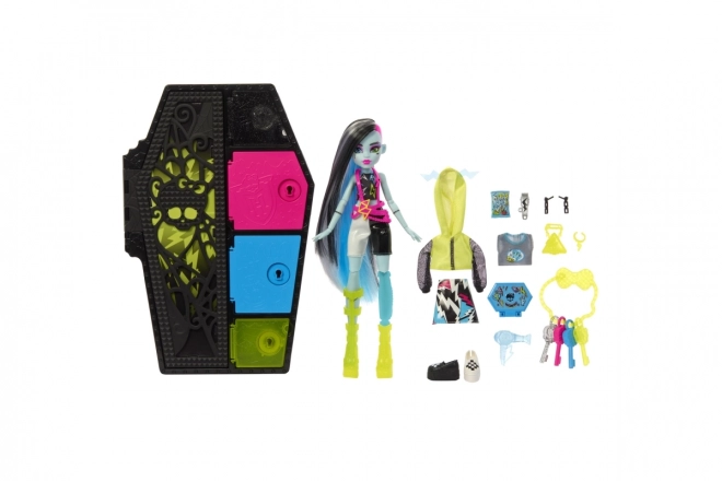 Monster High Skullimate titkok neon baba - Frankie