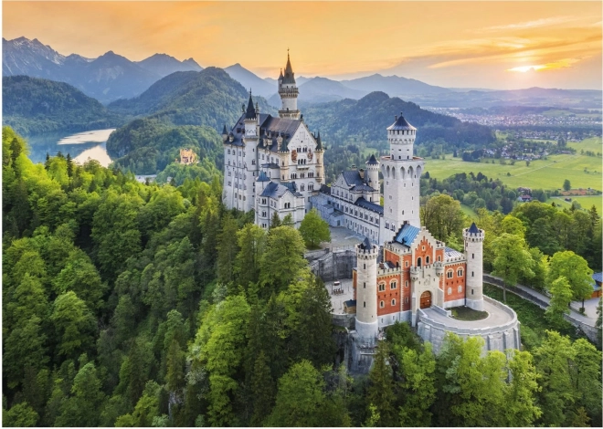 Neuschwanstein tavaszi puzzle 1000 darabos