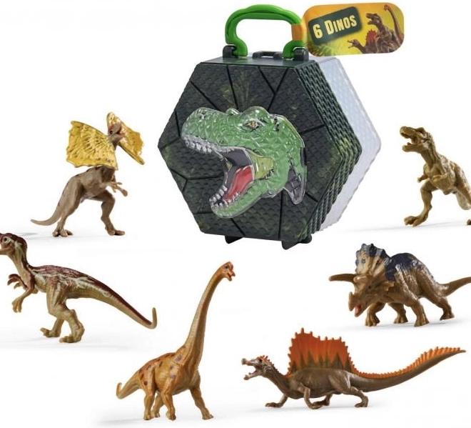 Dinoszaurusz figurák 8-9 cm, készlet 6 db