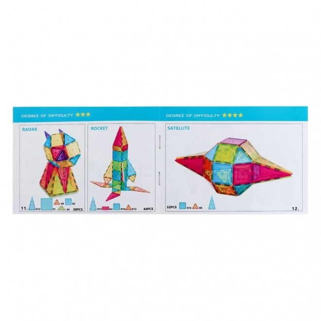 Woopie mágneses Montessori építő kockák 3D