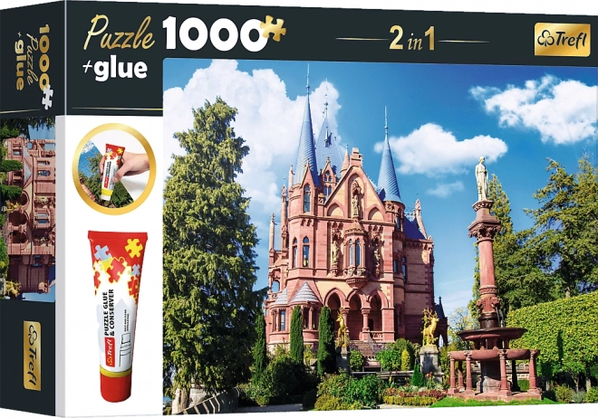 Trefl két az egyben puzzle Drachenburg Kastély Németországban