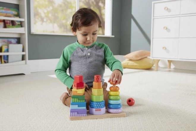 Fisher-Price fa torony formákkal