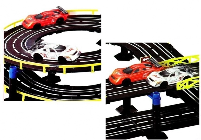 Versenypálya két autóval és vezérlőkkel - Slot Cars 1:43