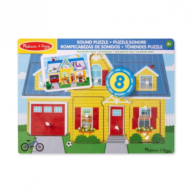 Hangos puzzle otthon körül
