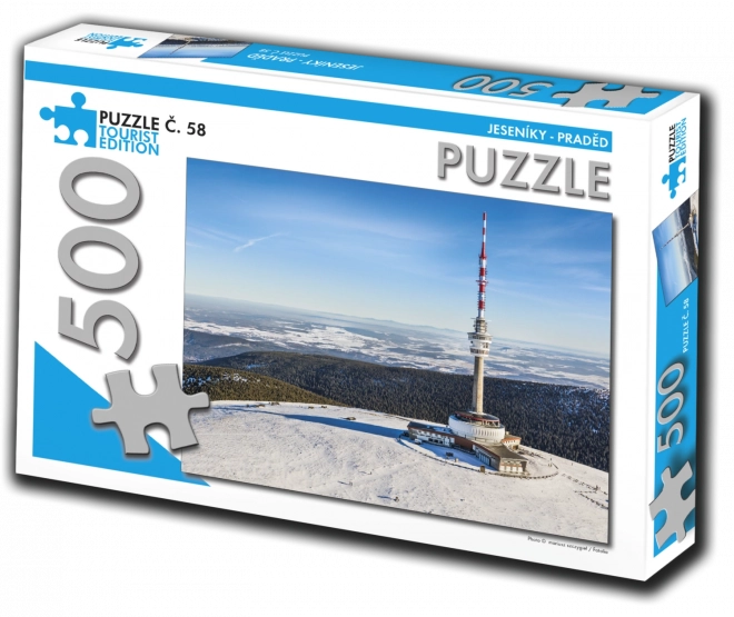 Turista kiadás puzzle Jeseníky, Praděd 500 darabos