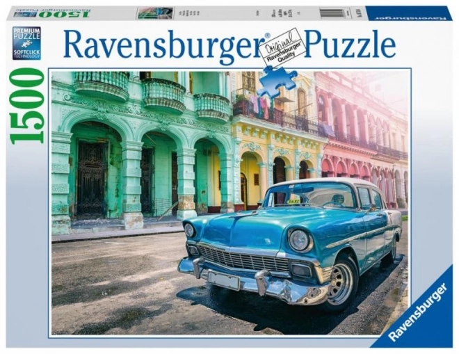 Klasszikus kubai autó 1500 darabos Ravensburger puzzle