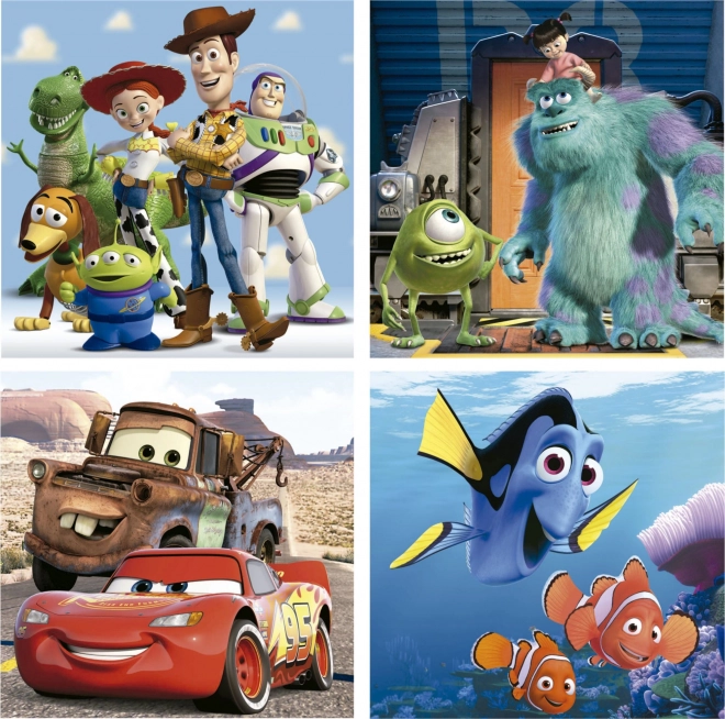 Educa Disney Pixar Gyermek Puzzle Szett 4 az 1-ben