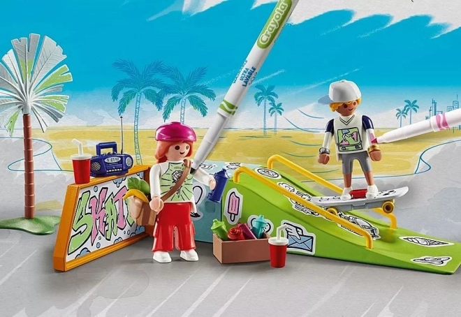 Playmobil színes gördeszkapark