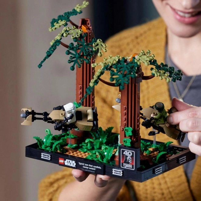 LEGO Star Wars dioráma: üldözés Endor erdeiben