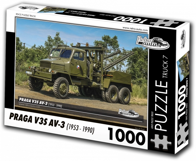 Retro-auta Praga V3S AV-3 puzzle 1000 darab