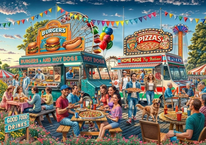 Puzzle Bluebird Mozgó büfé 2000 darab