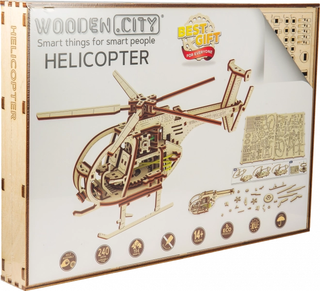 wooden city helikopter 3D puzzle