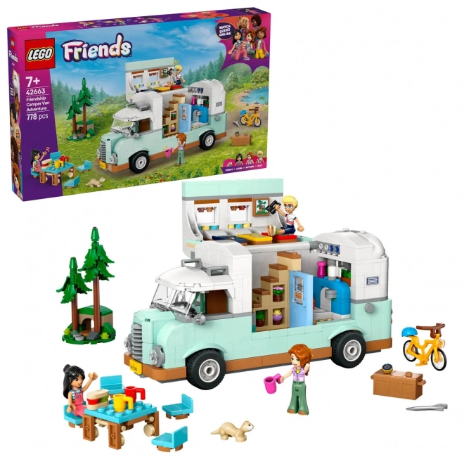 Lego Friends kaland a barátok lakókocsijával