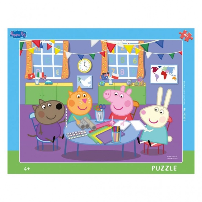 Dino Peppa malac puzzle 40 darabos