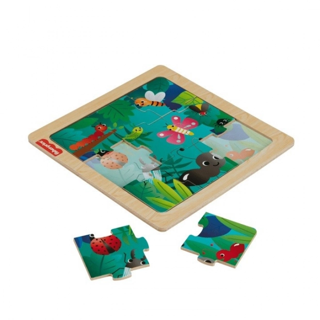 fisher-price fából készült puzzle - rovarok