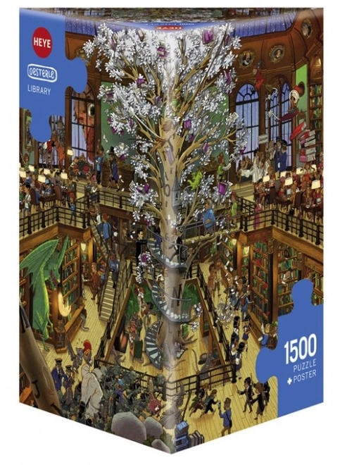 Heye puzzle könyvtár 1500 darabos