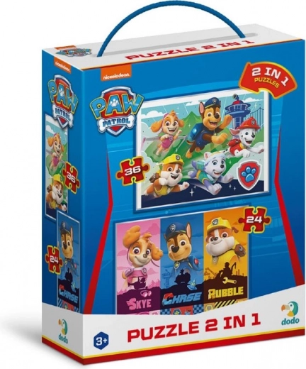 DODO Puzzle Mancs Őrjárat: Csodás Kölykök 2 az 1-ben