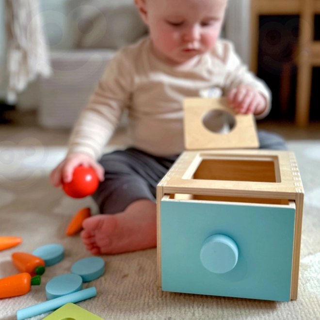 Woopie Green fa oktató fiókos rendező játék Montessori