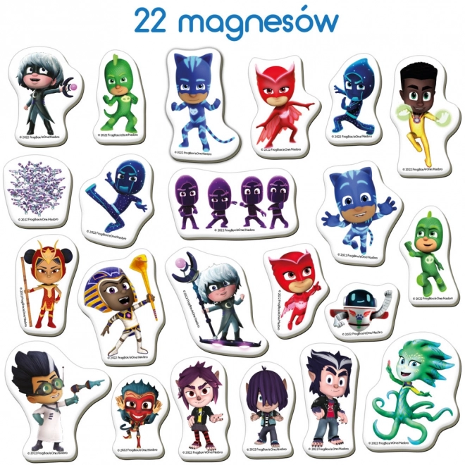 színes mágneskészlet pjmasks figurákkal