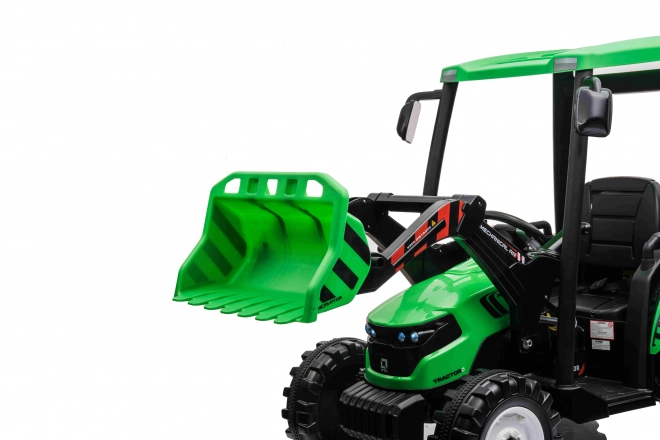 MEGA Traktor D68 zöld utánfutóval