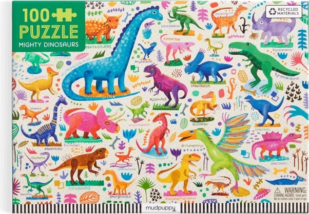 Mudpuppy Puzzle Erős dinoszauruszok 100 darab