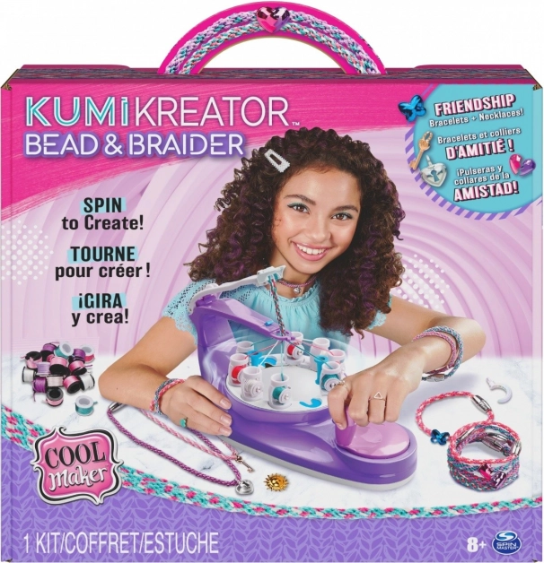 Cool Maker Kumi Kreator 3 az 1-ben – gyöngyös karkötő- és nyakláncfonó gép