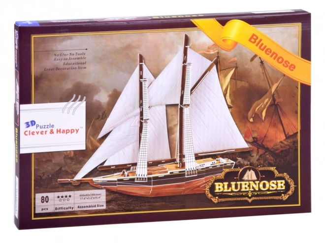 3D puzzle vitorlás hajó Bluenose