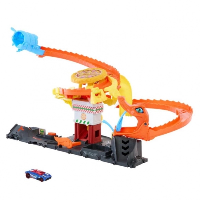 Hot Wheels City támadó kobra a pizzériánál