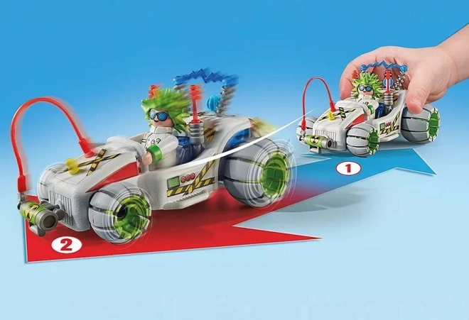 Playmobil Funstars Racing: professzor és gokart készlet