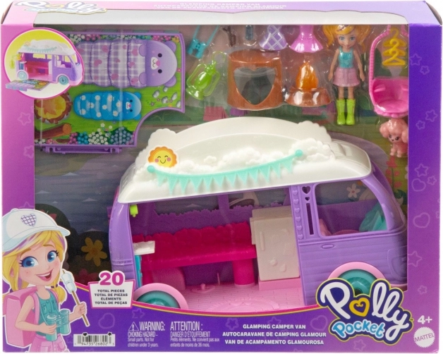 Polly Pocket Glampingová Furgon Kislánnyal
