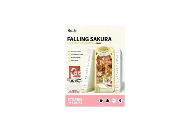 Falling Sakura könyvtámasz 3D puzzle