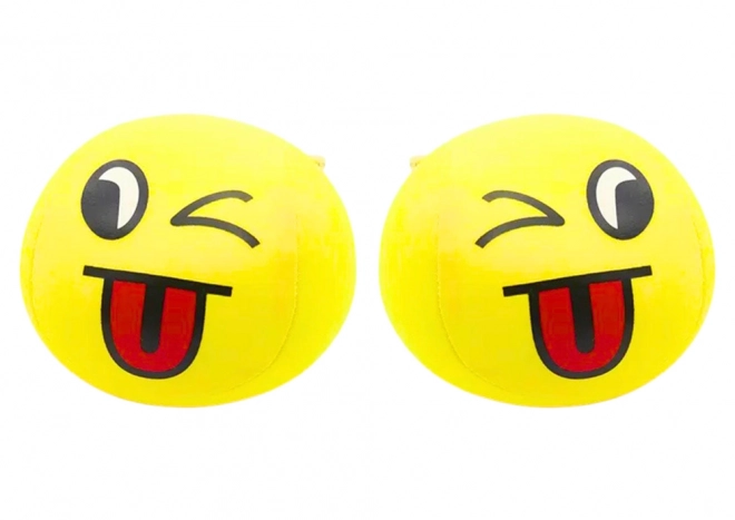 Puha sárga emoji mosolygós labda