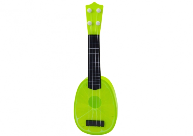 Ukulele gyerekeknek lime mintával