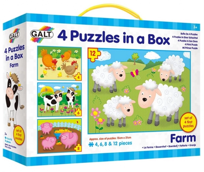 Galt háziállatok puzzle 4 az 1-ben