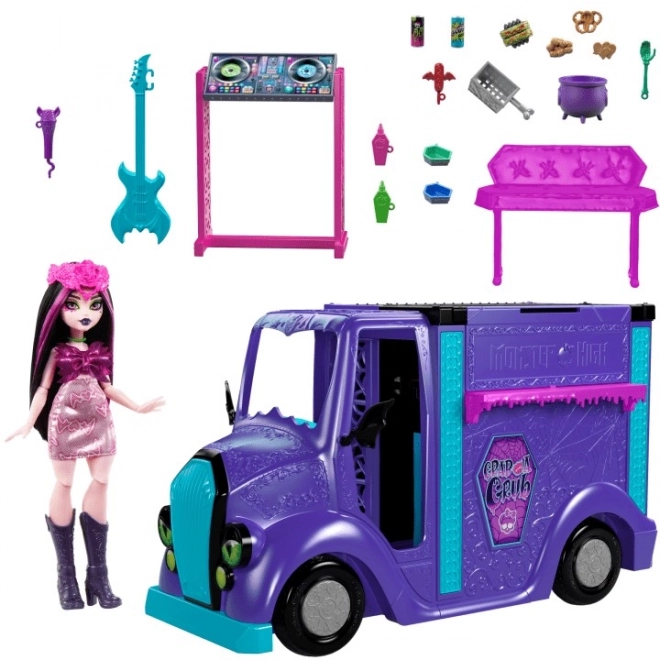 Monster High koncert food truck Draculaura babával