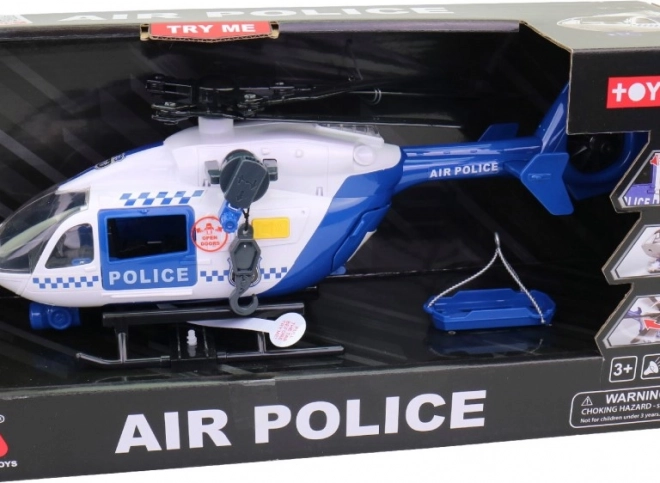 Rendőrségi helikopter elemmel