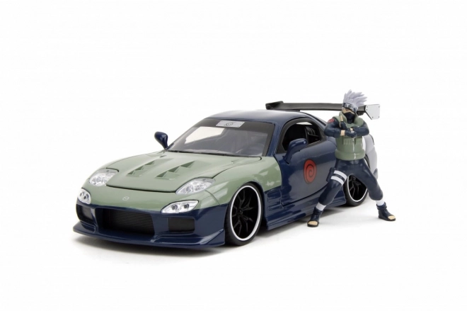 Naruto Mazda RX-7 modellautó és figura