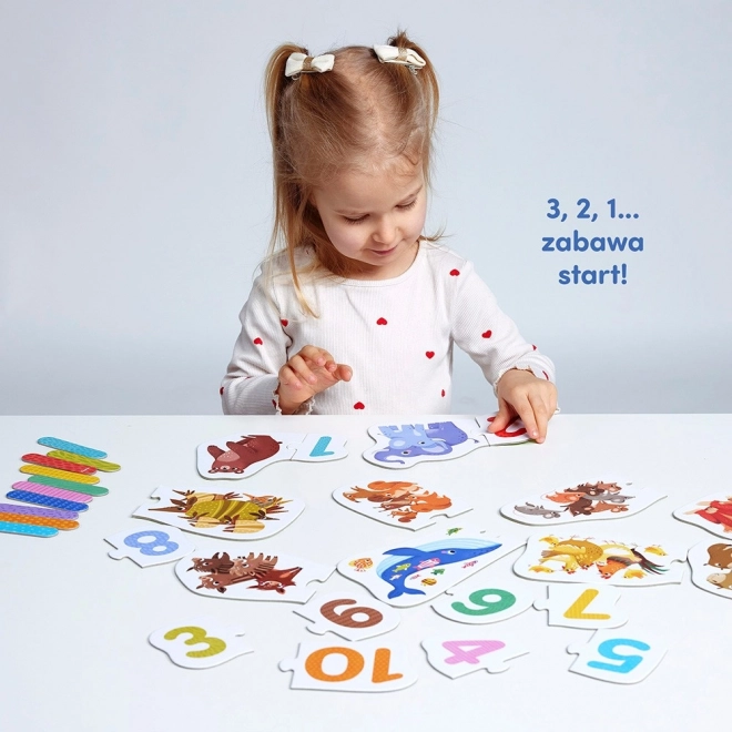 Párosító puzzle - számok