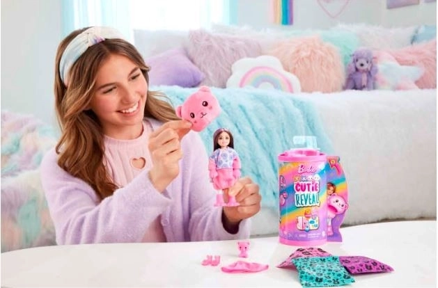 Barbie Cutie Reveal Chelsea pastel kiadás - mackó