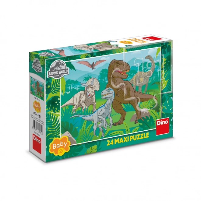 Jura világ MAXI 24 darabos DINO puzzle