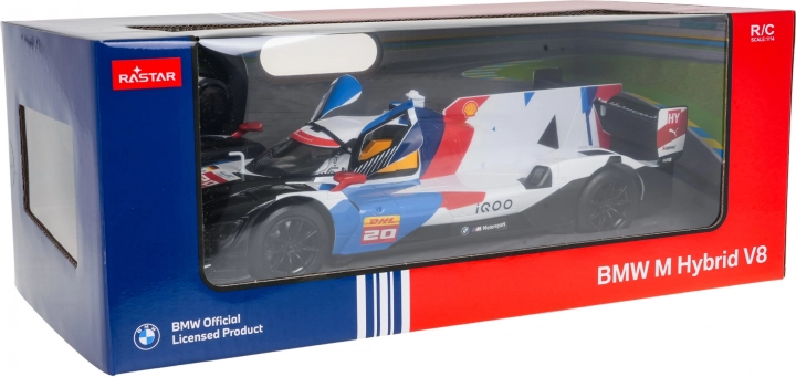 rc autó 1:14 bmw m hybrid v8 fehér rastar