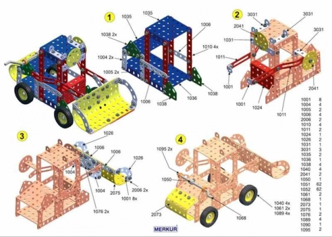 Merkur építőjáték 30 modellel