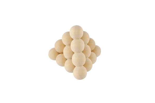 Fa logikai gömbpiramis dobozban 8x5x5cm