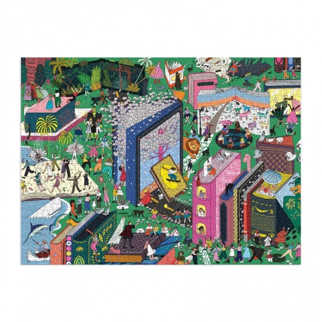 Könyves világ puzzle 1000 darabos