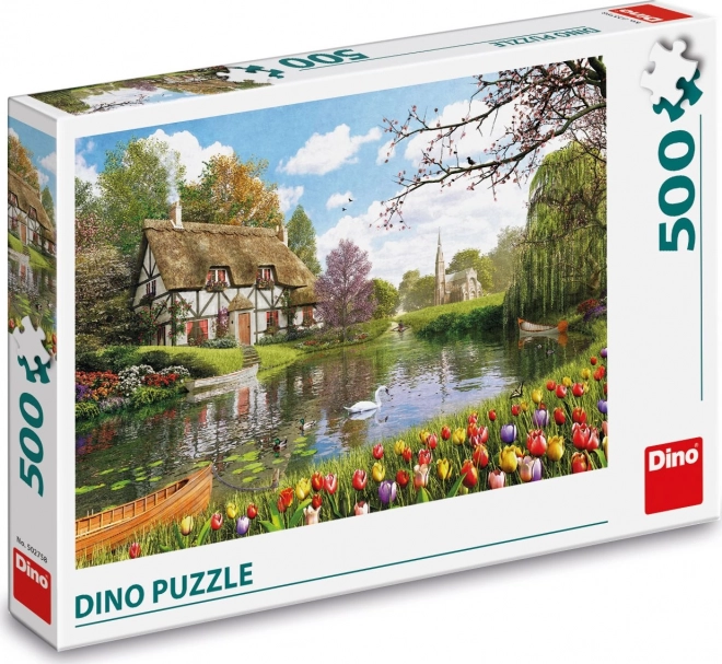 Házikó a tónál 500 darabos puzzle