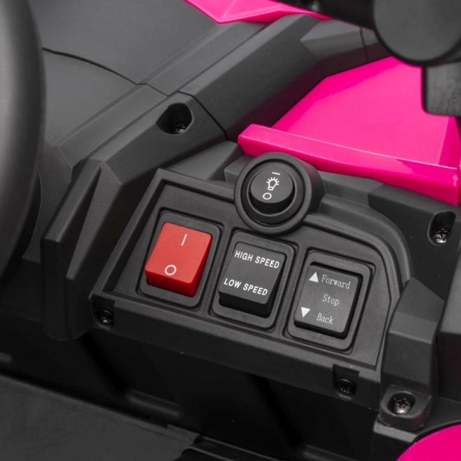 Gyermek elektromos autó Buggy Madman UTV-MX rózsaszín