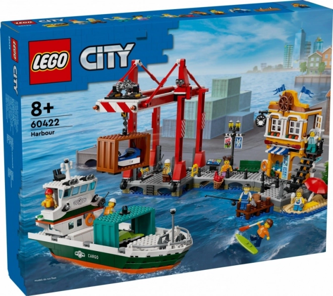 Tengerparti kikötő teherhajóval - LEGO City